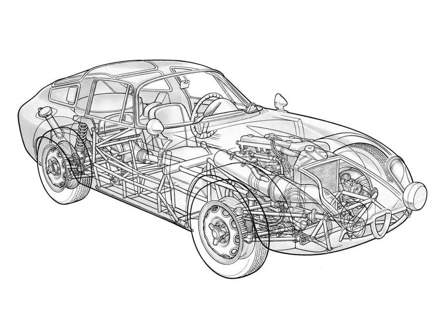 Схема Alfa Romeo Giulia TZ (105) 1963 года  (фото 54 из 58)